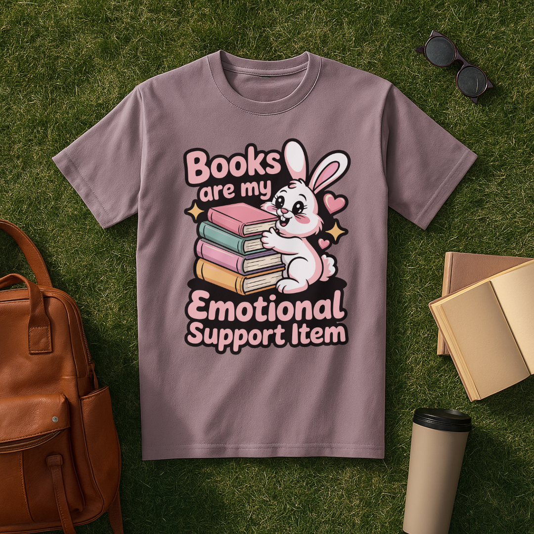 Emotional Support Books T-Shirt