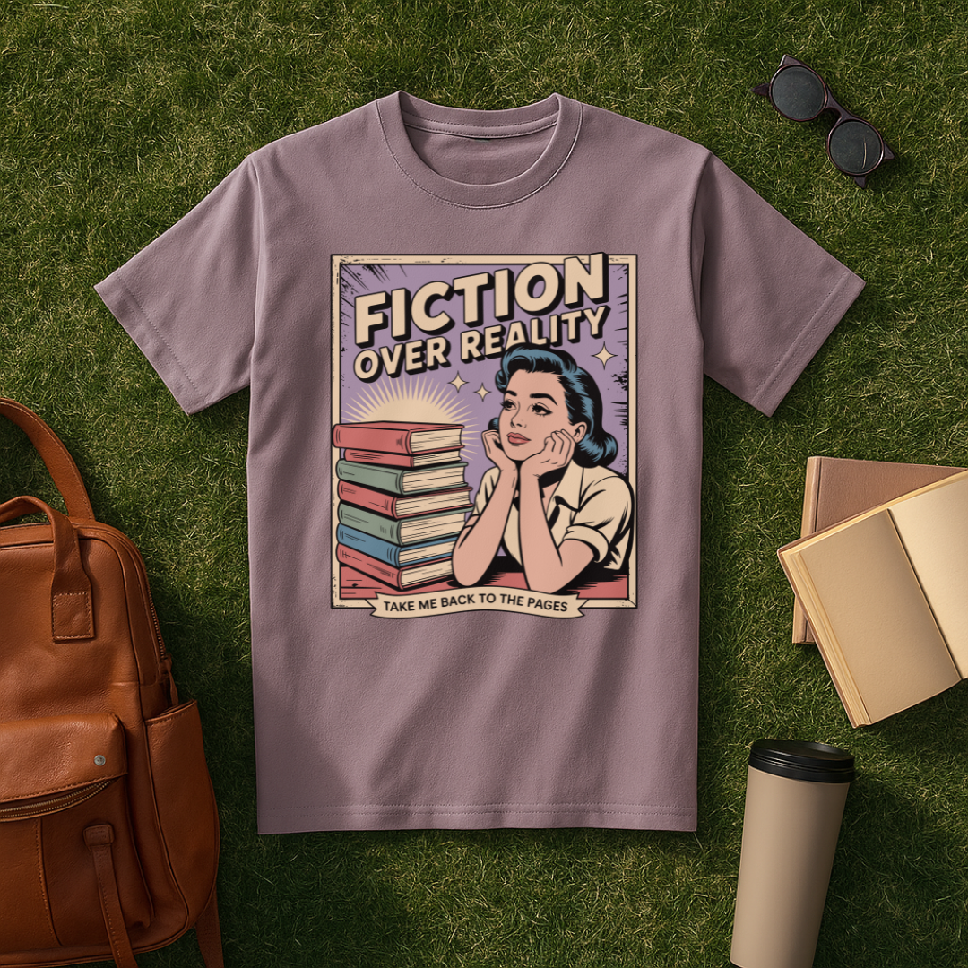 Fiction Over Reality Comic Book T-Shirt