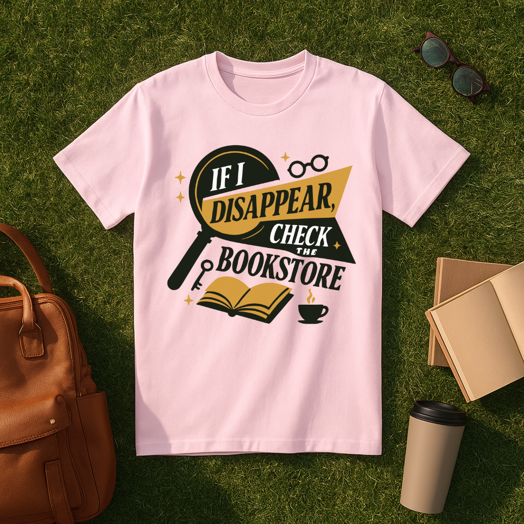 If I Disappear, Check the Bookstore T-Shirt