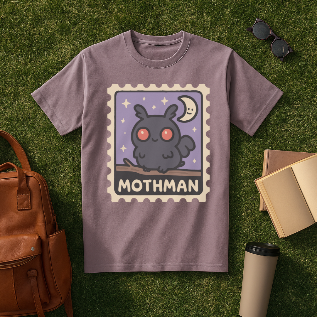 Kawaii Mothman Stamp T-Shirt