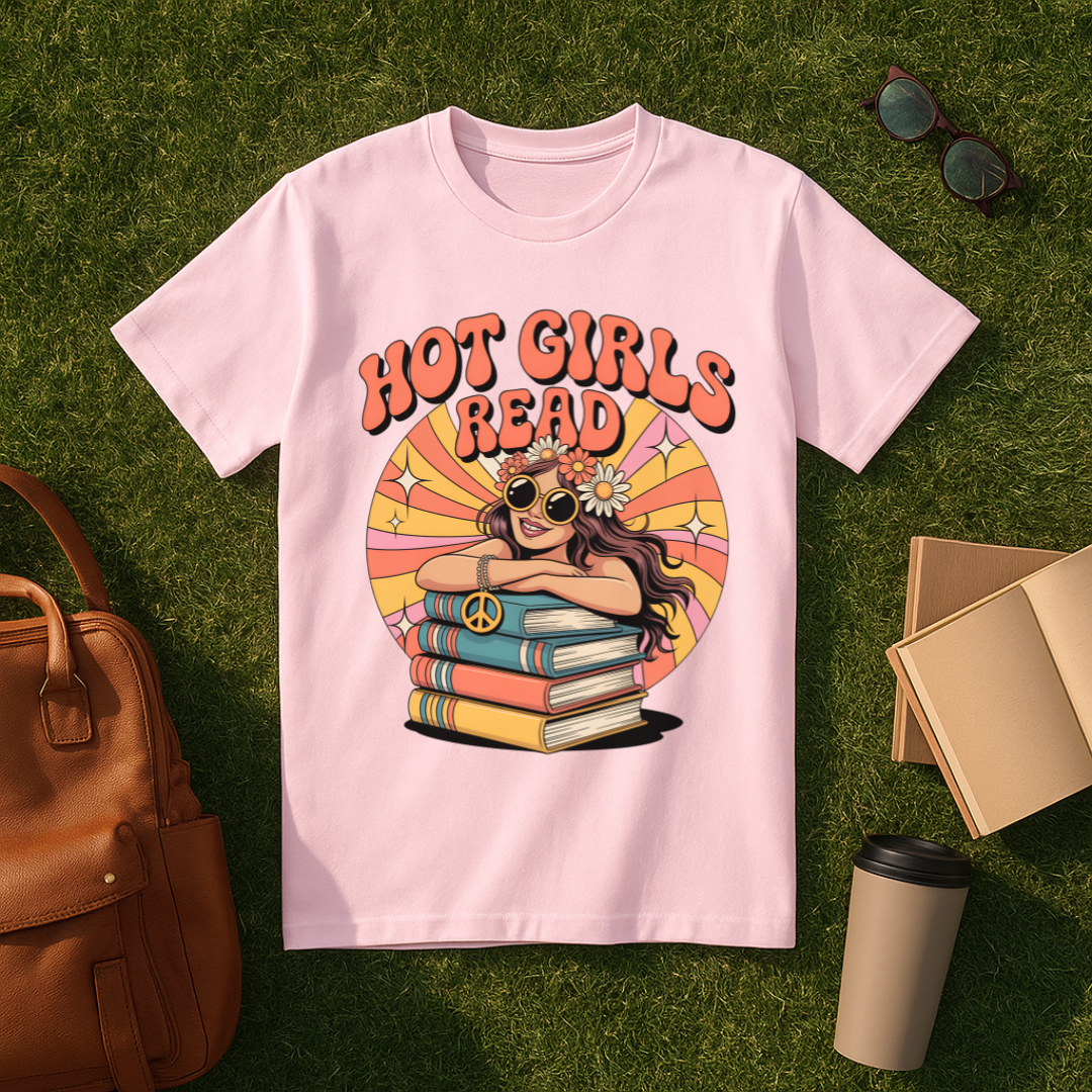 Retro Hot Girls Read T-Shirt