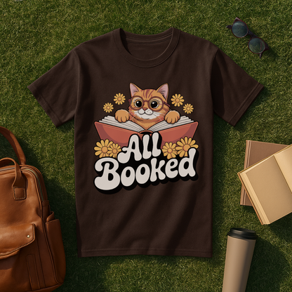 All Booked Cat T-Shirt