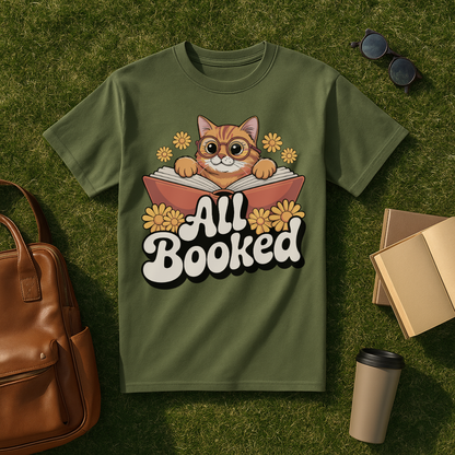 All Booked Cat T-Shirt