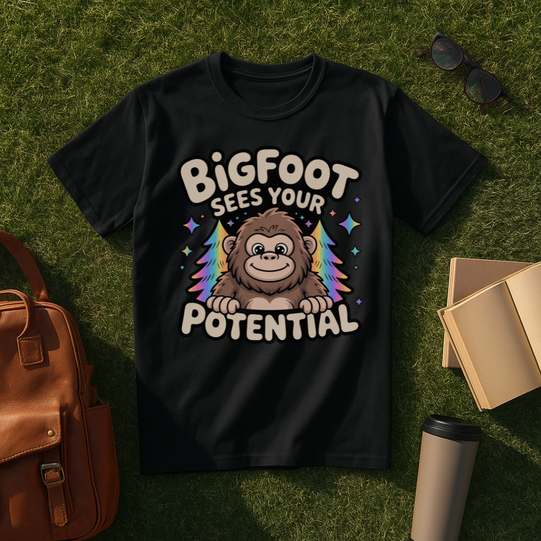 Bigfoot Sees Your Potential T-Shirt