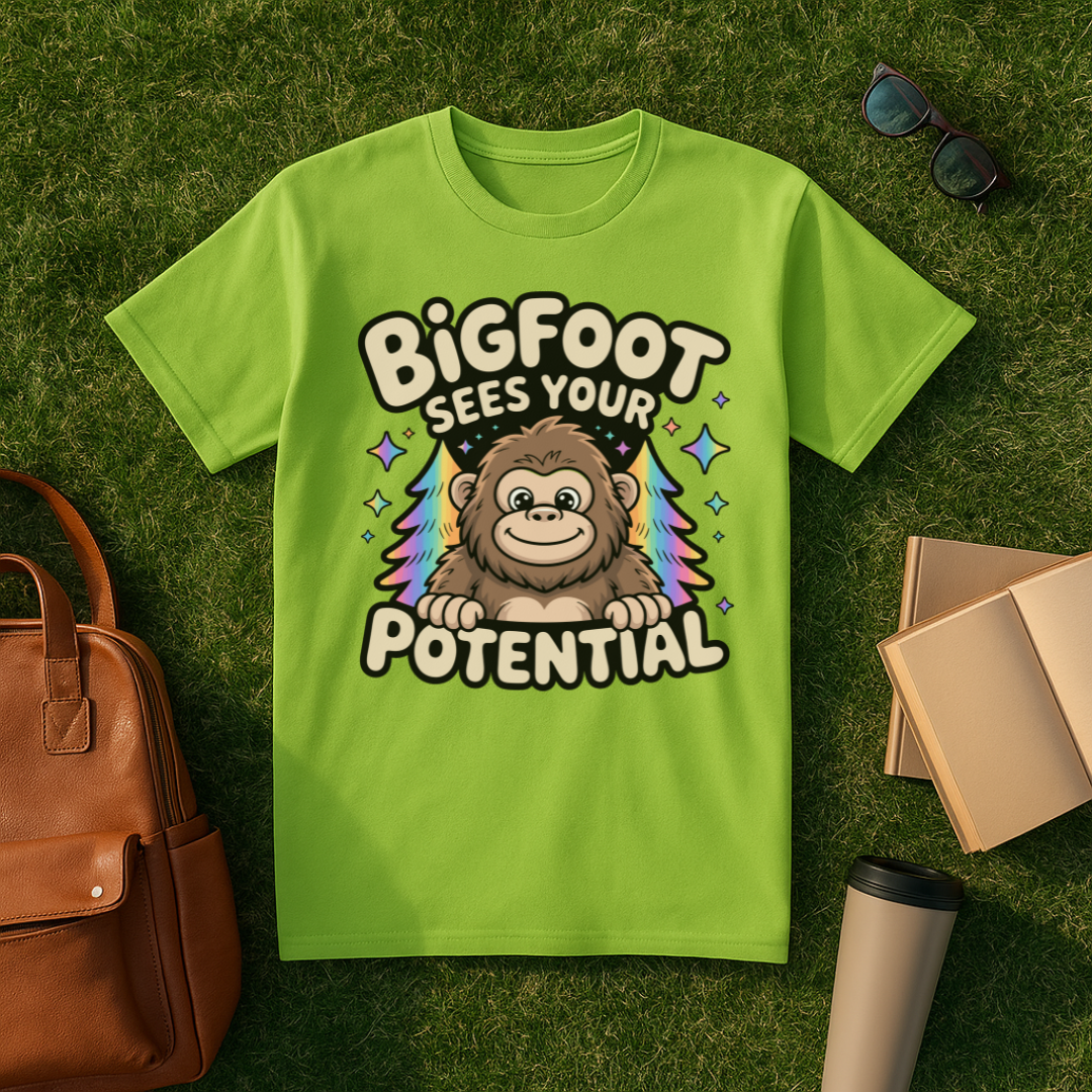 Bigfoot Sees Your Potential T-Shirt