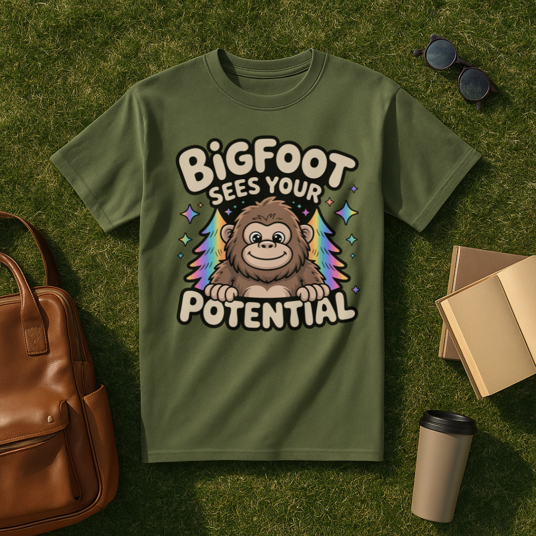 Bigfoot Sees Your Potential T-Shirt