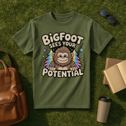 Bigfoot Sees Your Potential T-Shirt