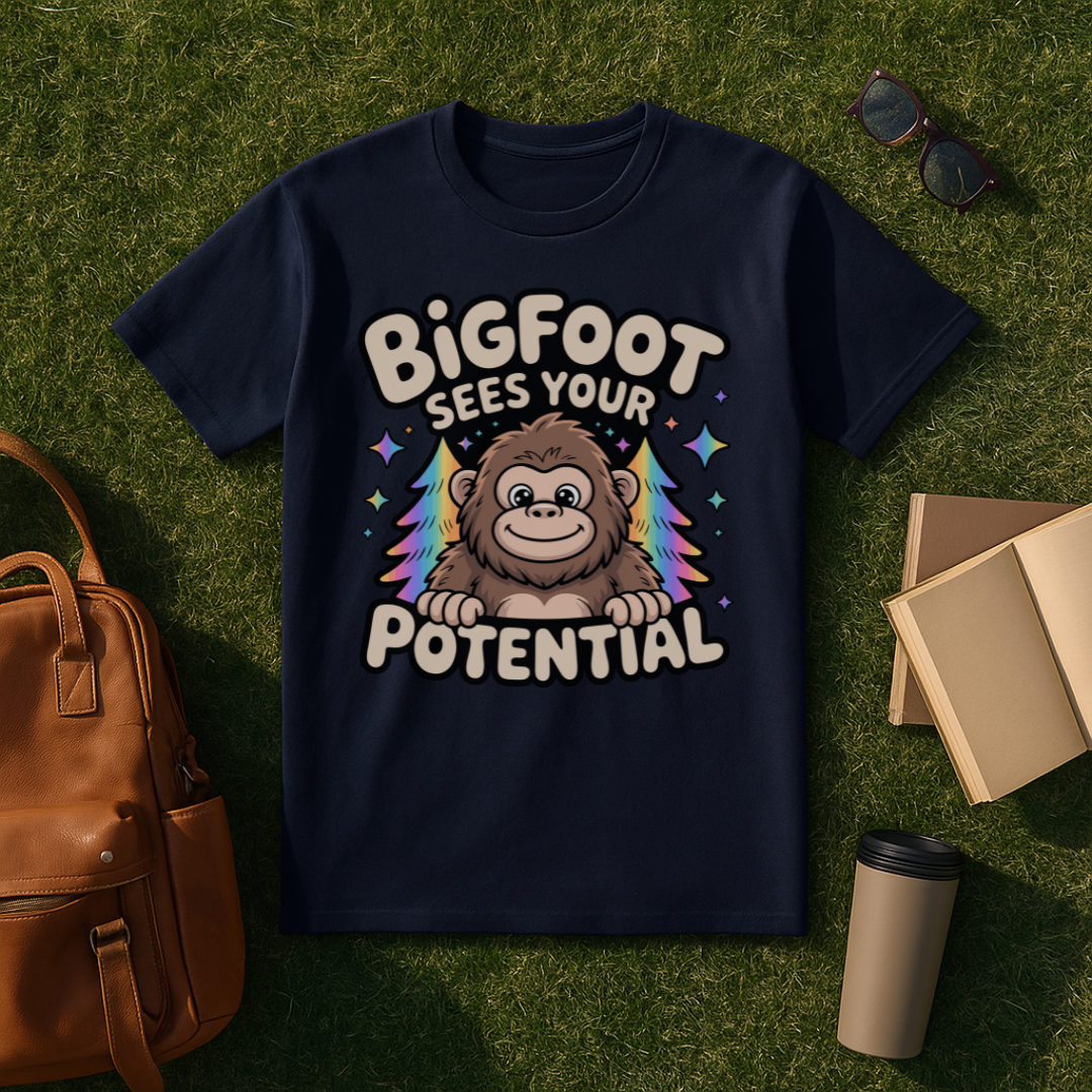 Bigfoot Sees Your Potential T-Shirt