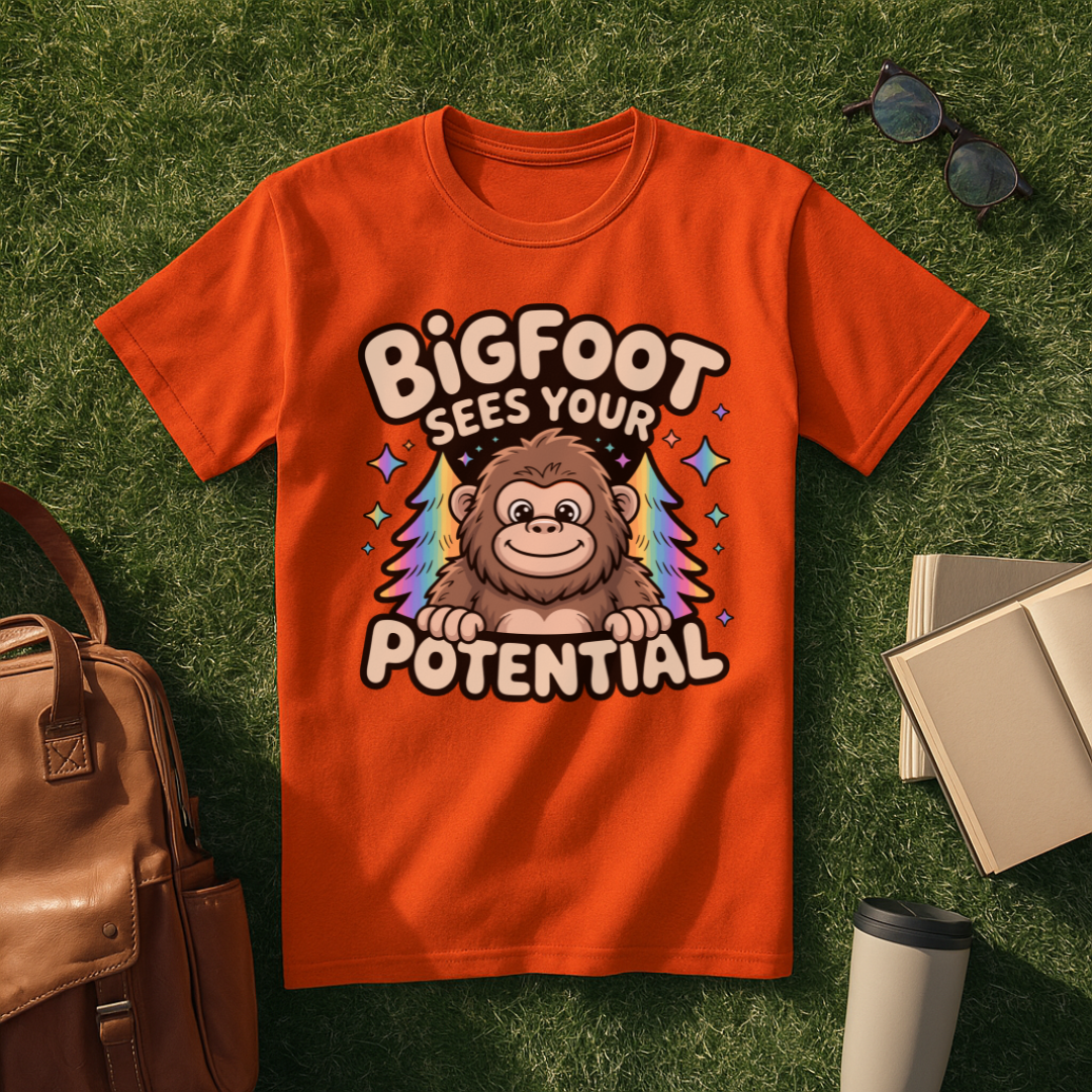 Bigfoot Sees Your Potential T-Shirt