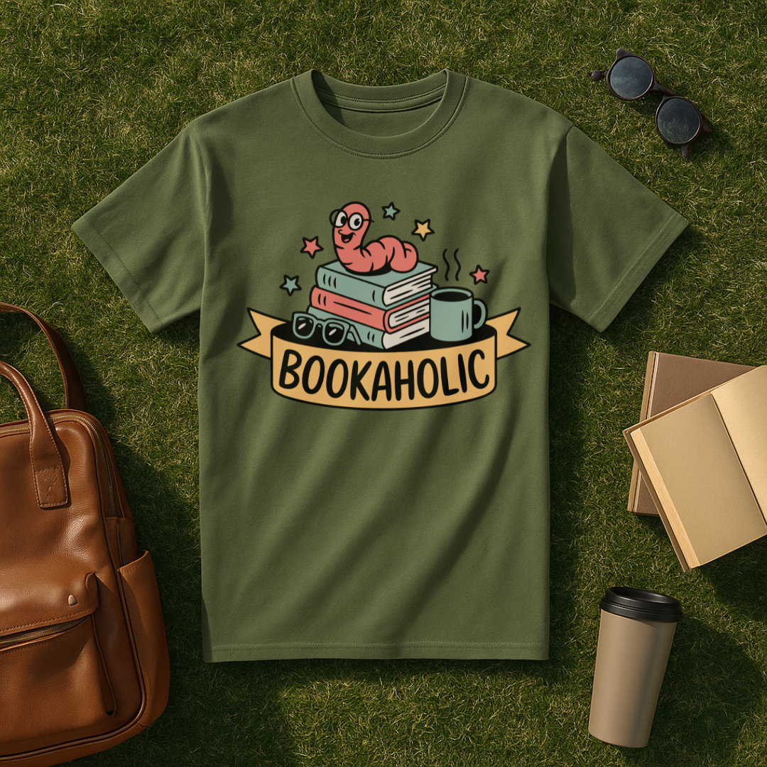 Bookaholic Worm T-Shirt