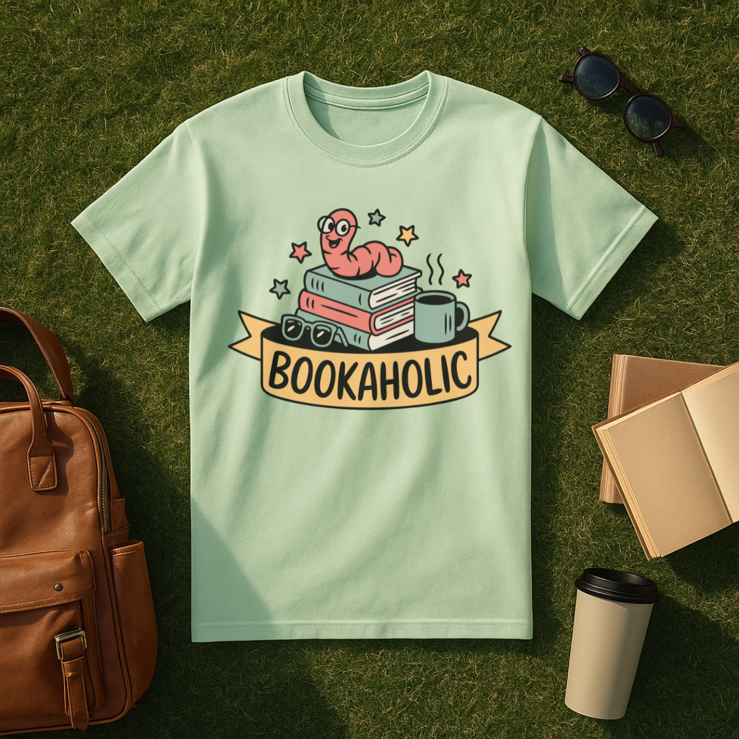 Bookaholic Worm T-Shirt