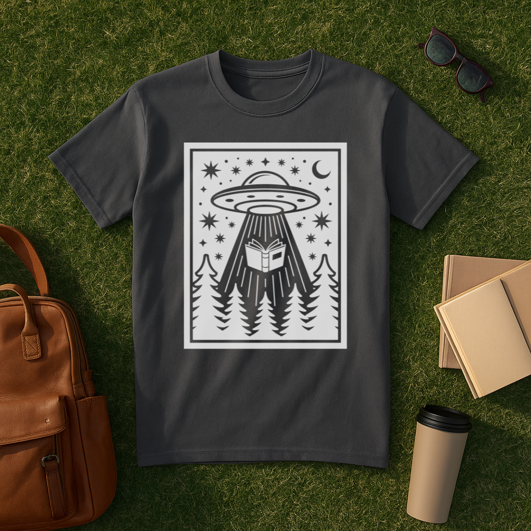Bookish Alien Abduction T-Shirt