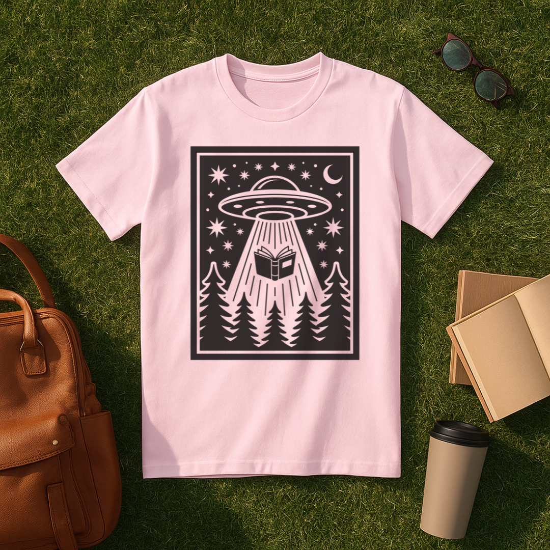 Bookish Alien Abduction T-Shirt