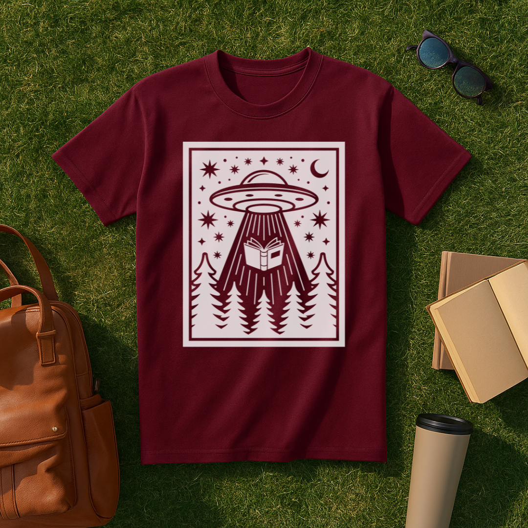 Bookish Alien Abduction T-Shirt