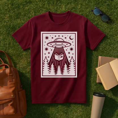 Bookish Alien Abduction T-Shirt