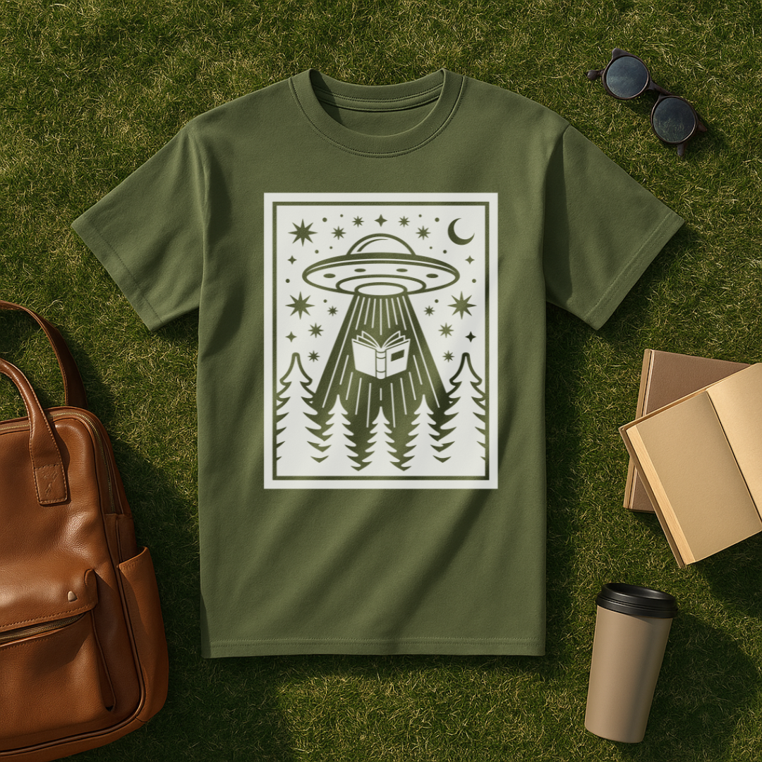 Bookish Alien Abduction T-Shirt