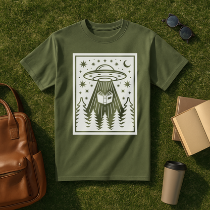 Bookish Alien Abduction T-Shirt
