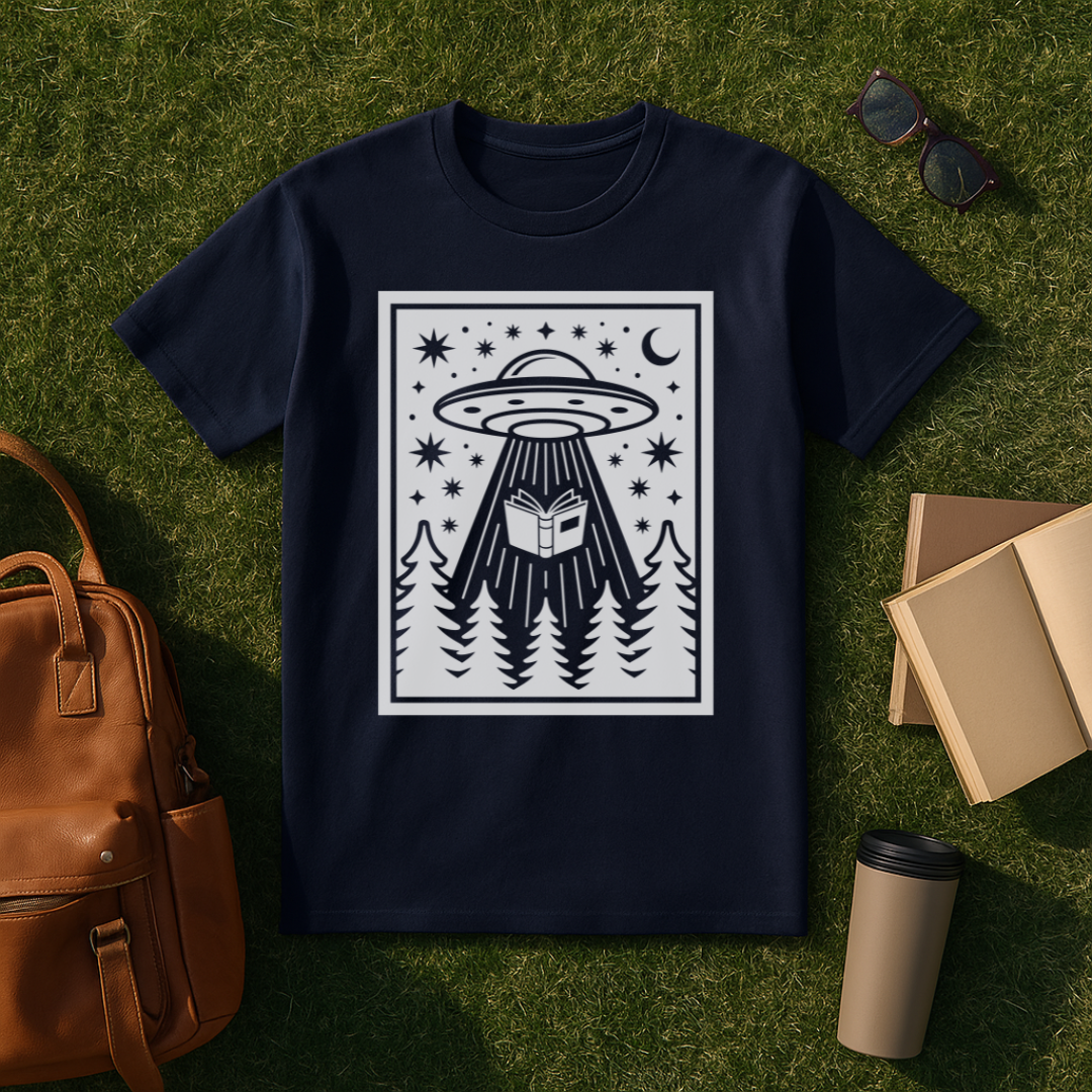 Bookish Alien Abduction T-Shirt