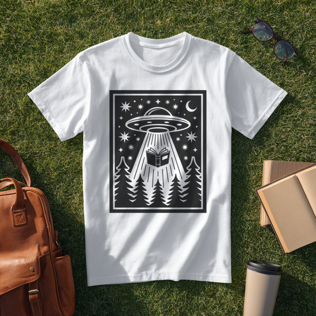Bookish Alien Abduction T-Shirt