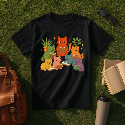 Bookish Pride Cats T-Shirt