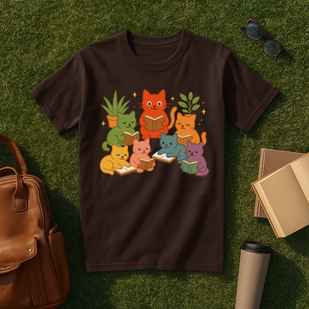 Bookish Pride Cats T-Shirt