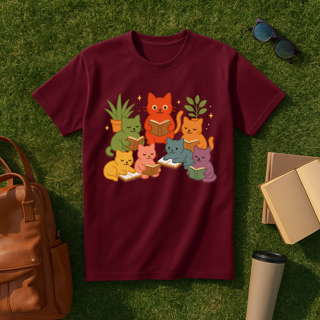 Bookish Pride Cats T-Shirt