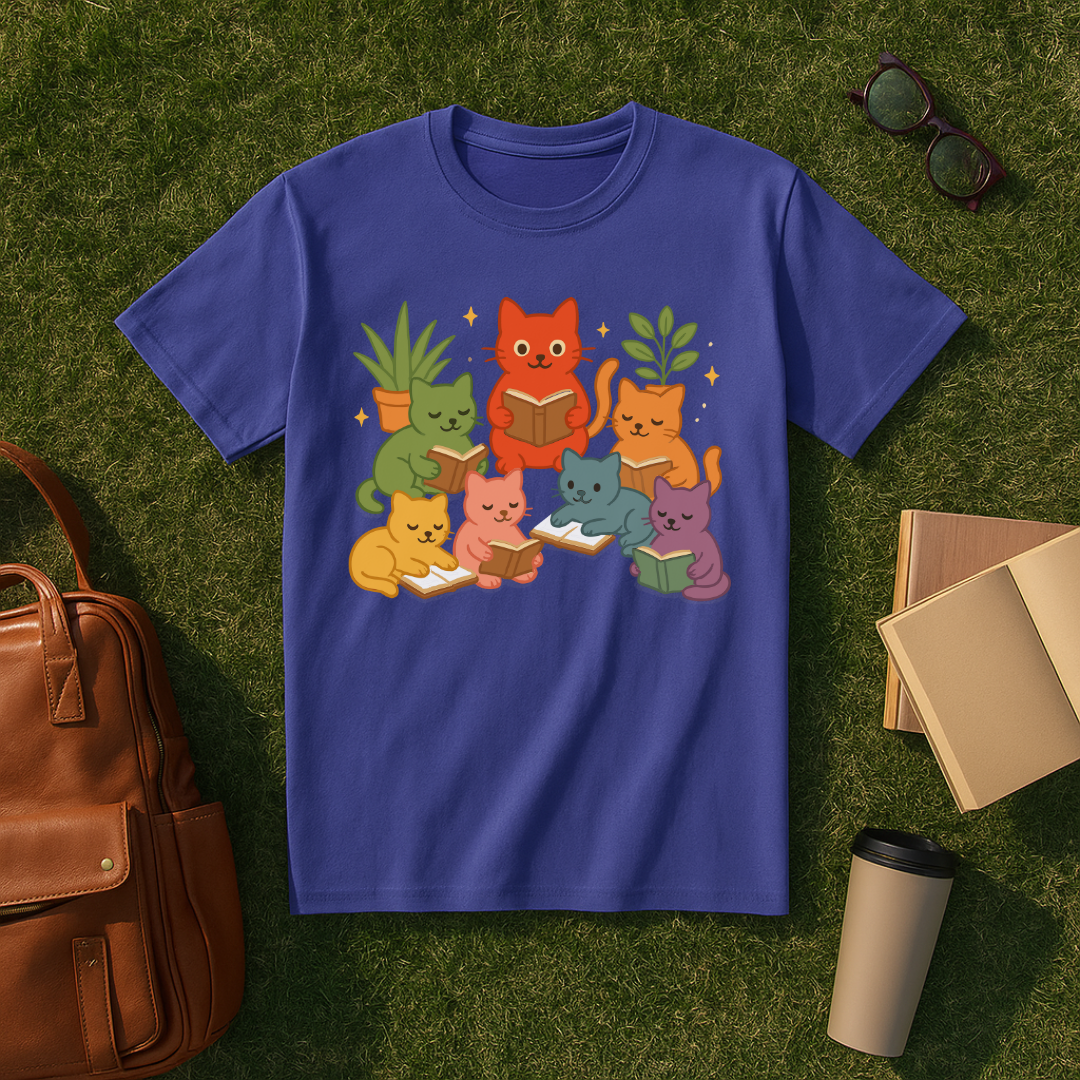 Bookish Pride Cats T-Shirt