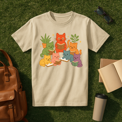 Bookish Pride Cats T-Shirt