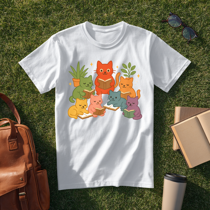 Bookish Pride Cats T-Shirt