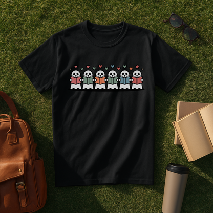 Colorful Bookish Ghosts T-Shirt