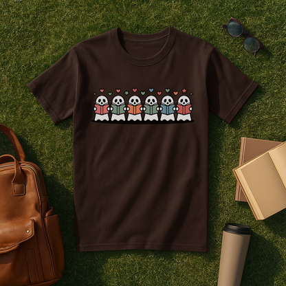 Colorful Bookish Ghosts T-Shirt