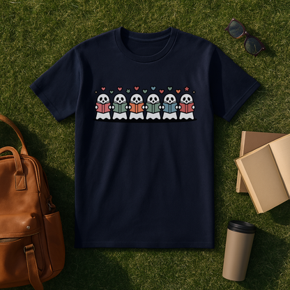 Colorful Bookish Ghosts T-Shirt