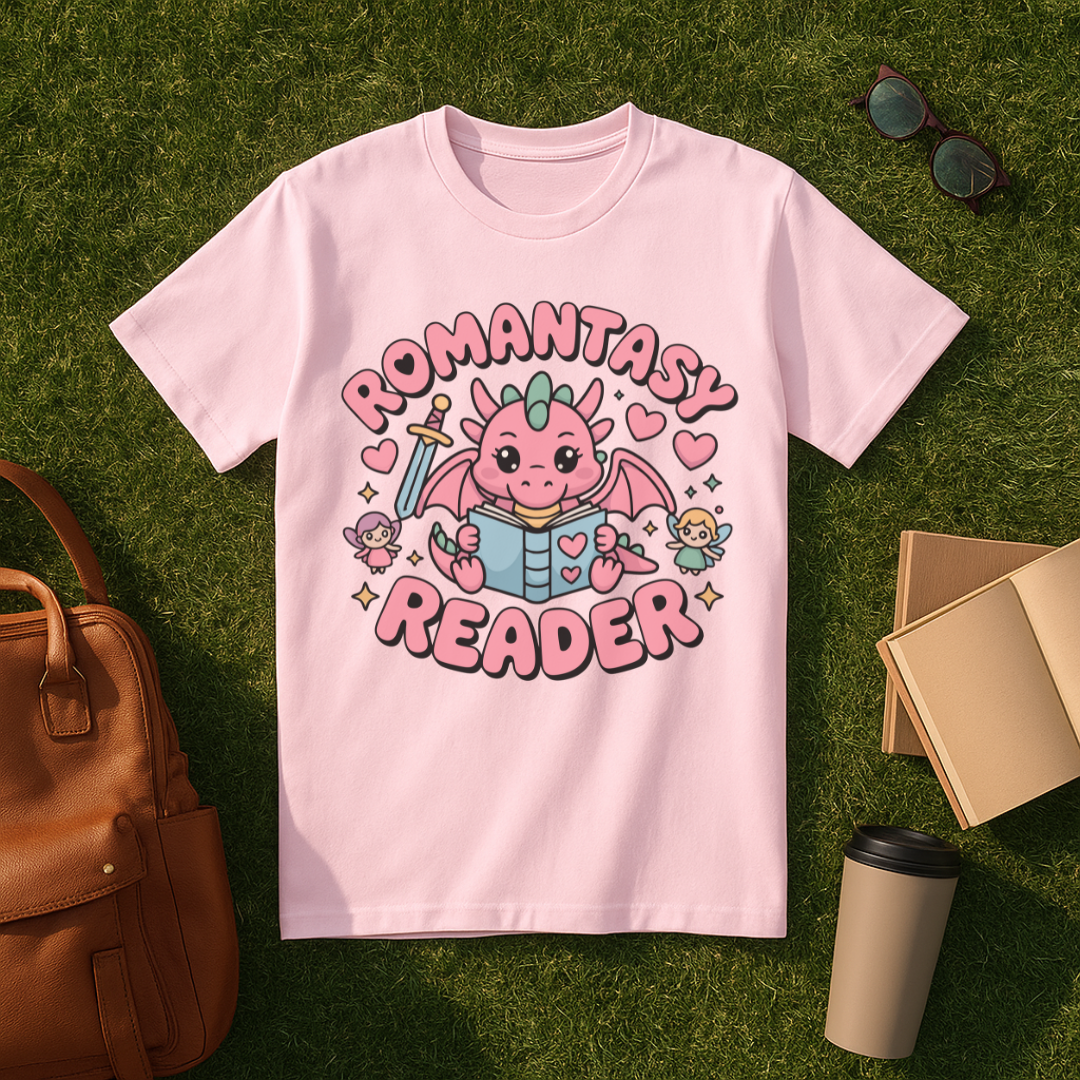 Cute Dragon Romantasy Reader T-Shirt
