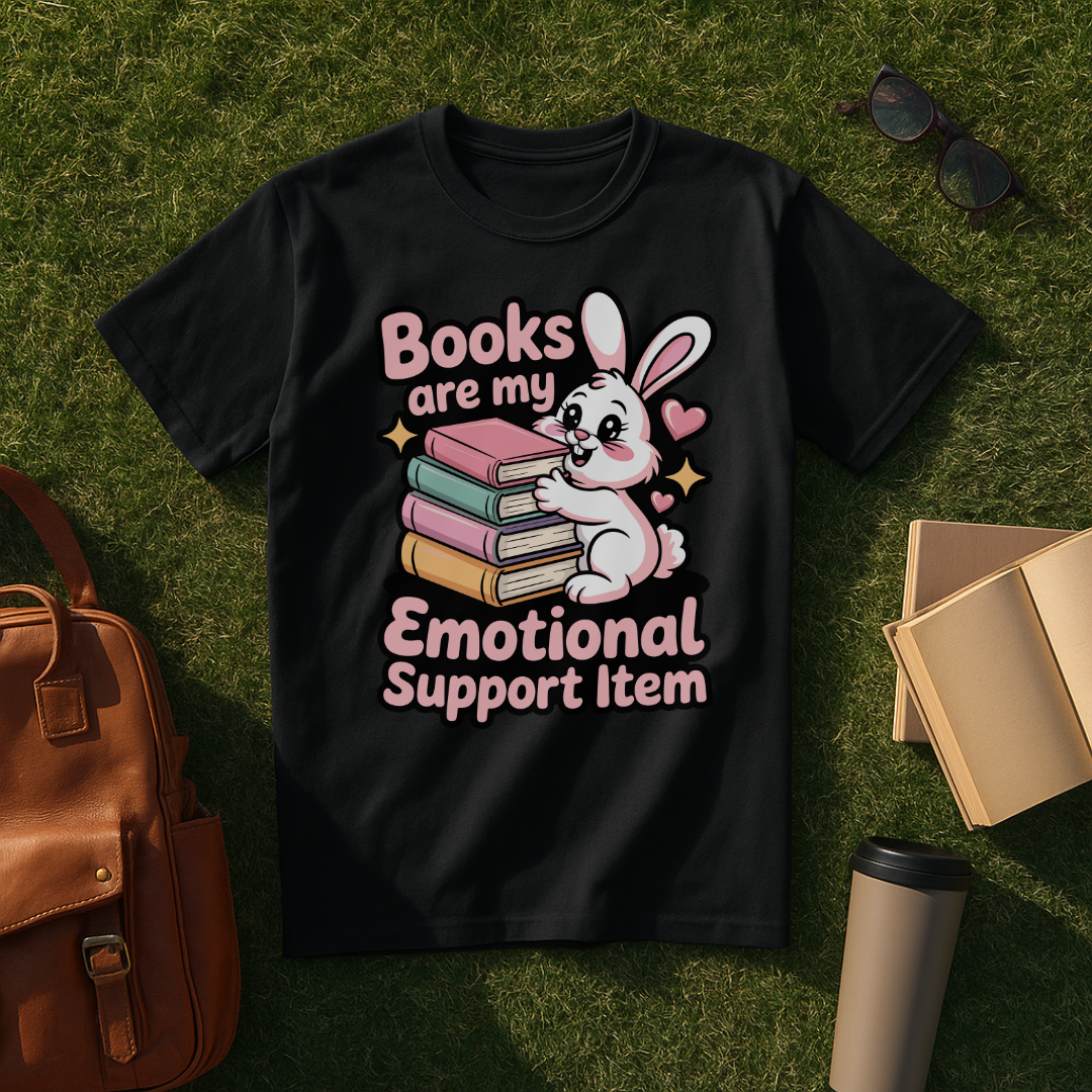 Emotional Support Books T-Shirt