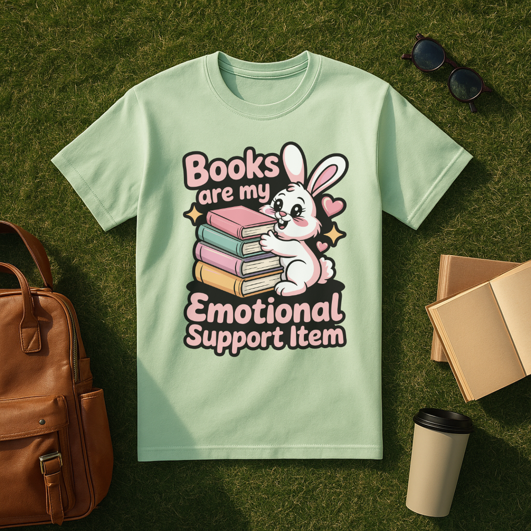 Emotional Support Books T-Shirt