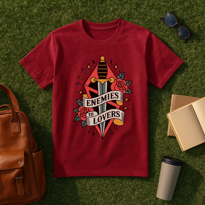 Enemies to Lovers Traditional Tattoo T-Shirt