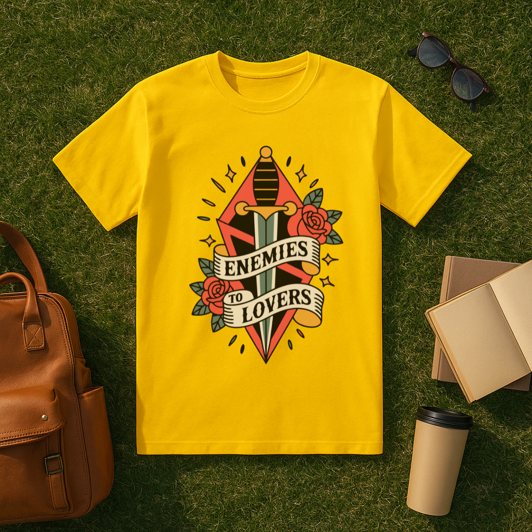 Enemies to Lovers Traditional Tattoo T-Shirt