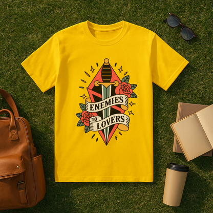 Enemies to Lovers Traditional Tattoo T-Shirt