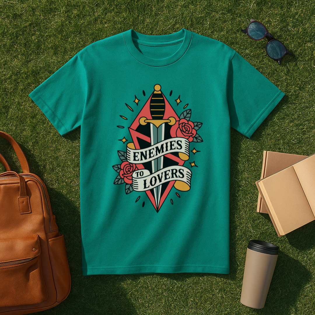 Enemies to Lovers Traditional Tattoo T-Shirt