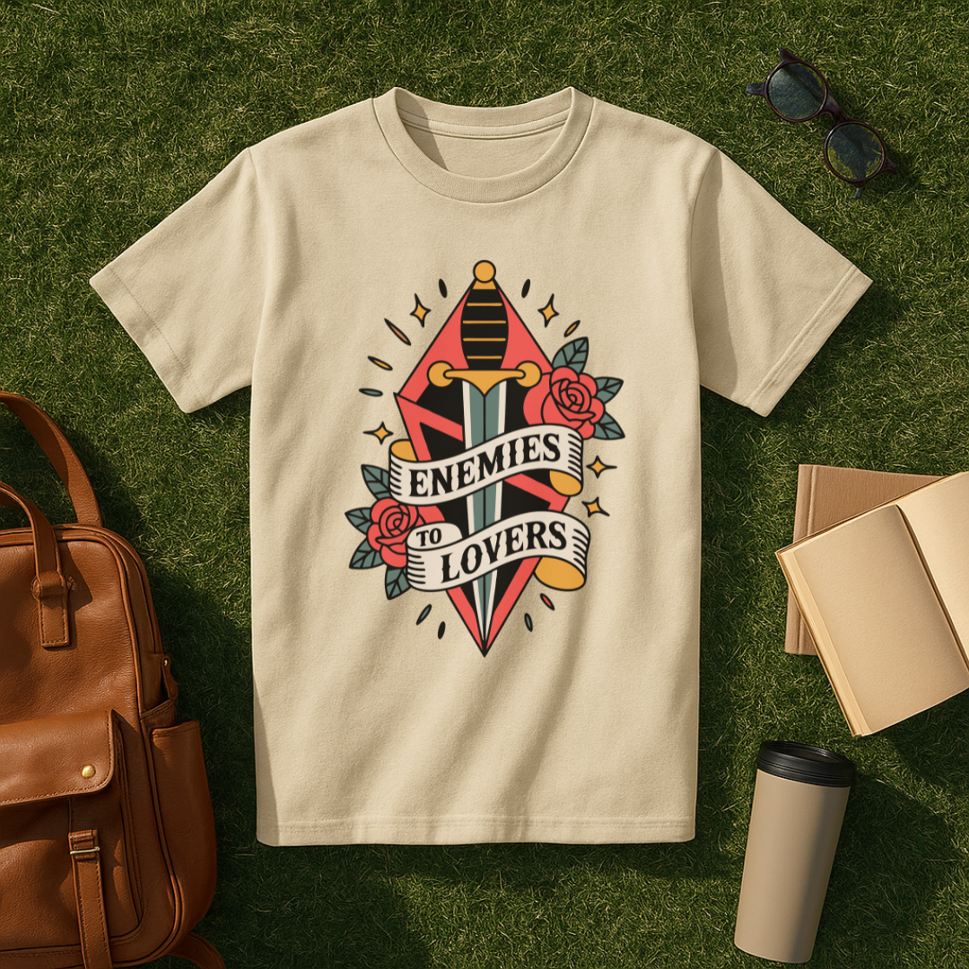 Enemies to Lovers Traditional Tattoo T-Shirt