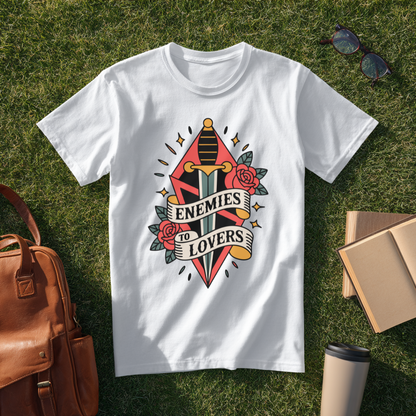 Enemies to Lovers Traditional Tattoo T-Shirt