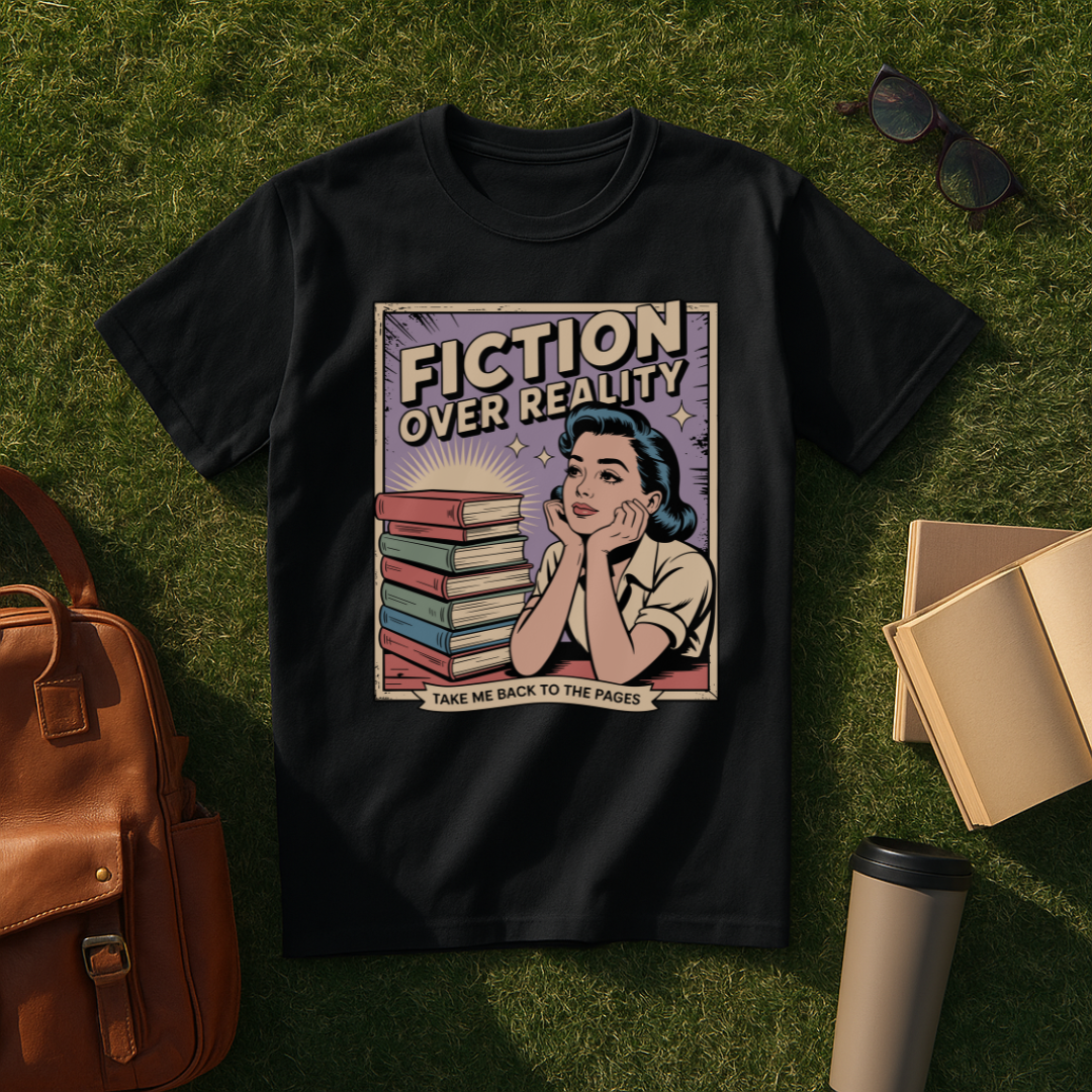 Fiction Over Reality Comic Book T-Shirt
