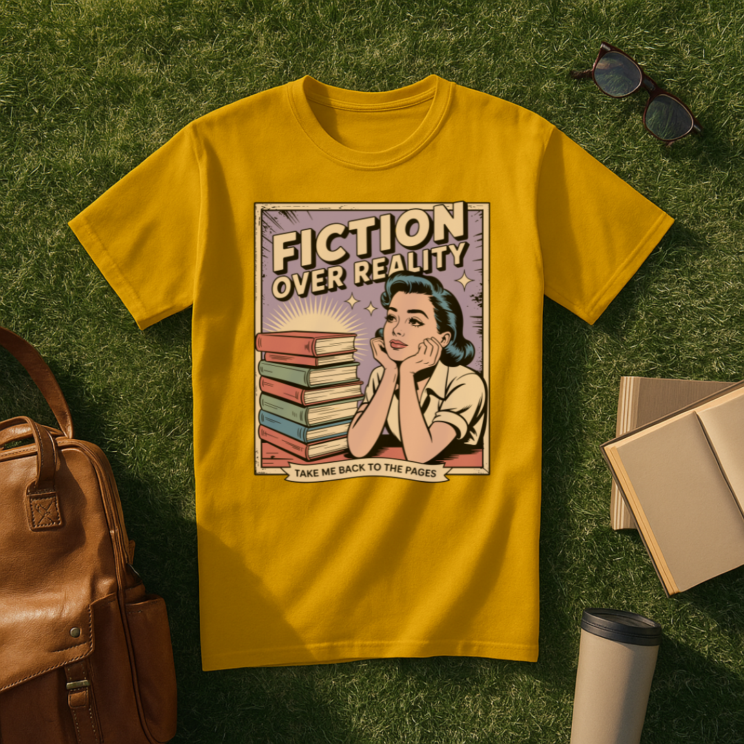 Fiction Over Reality Comic Book T-Shirt