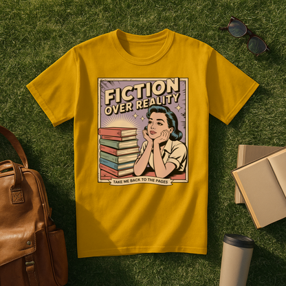 Fiction Over Reality Comic Book T-Shirt