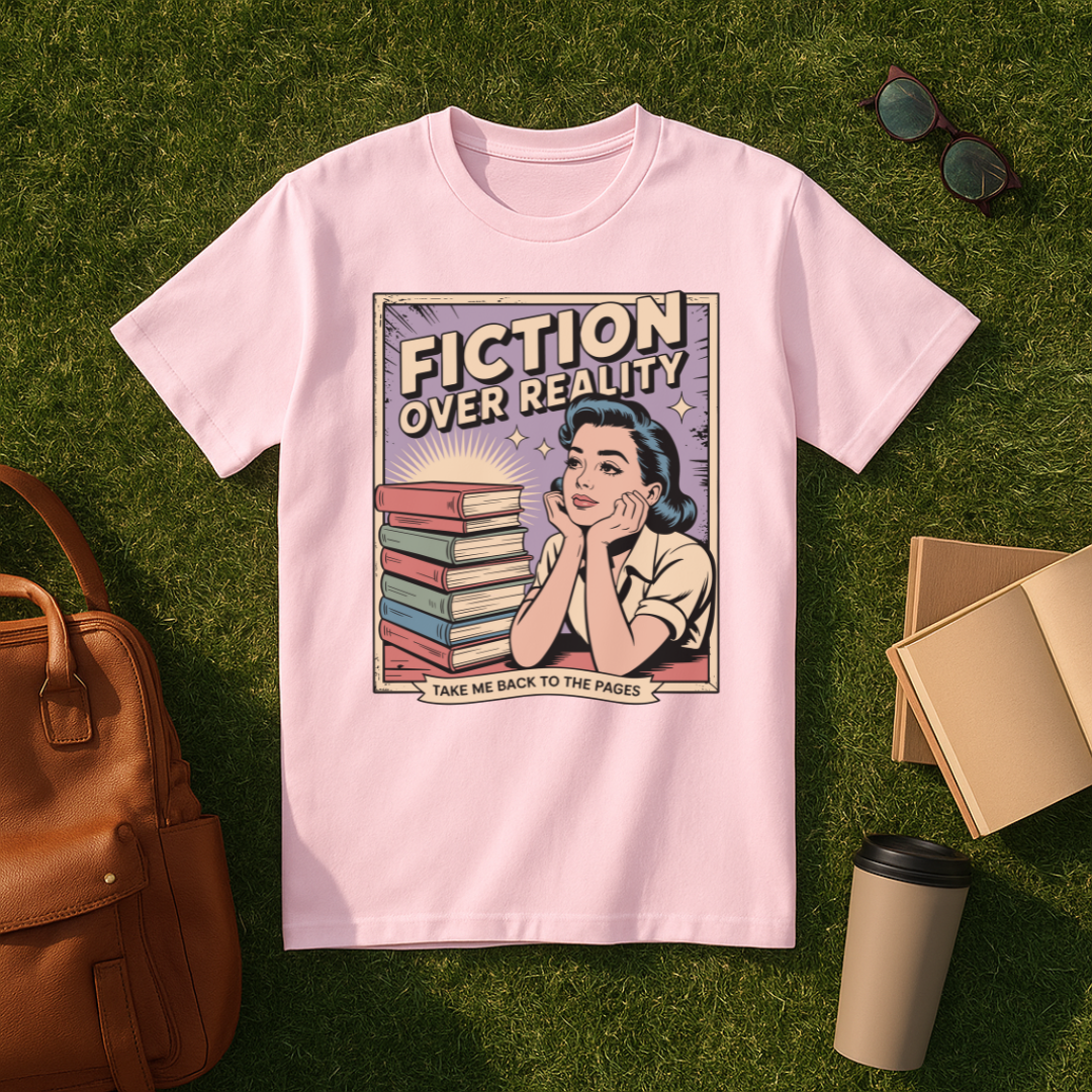 Fiction Over Reality Comic Book T-Shirt
