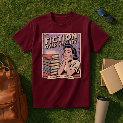 Fiction Over Reality Comic Book T-Shirt