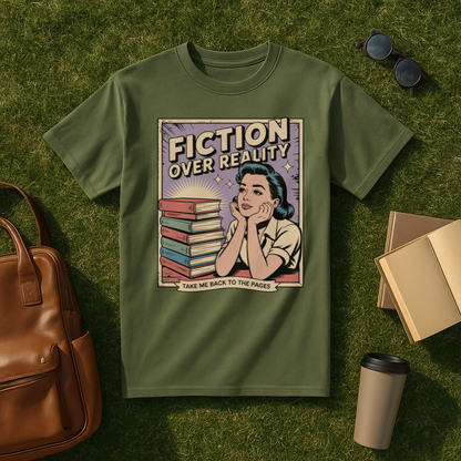 Fiction Over Reality Comic Book T-Shirt