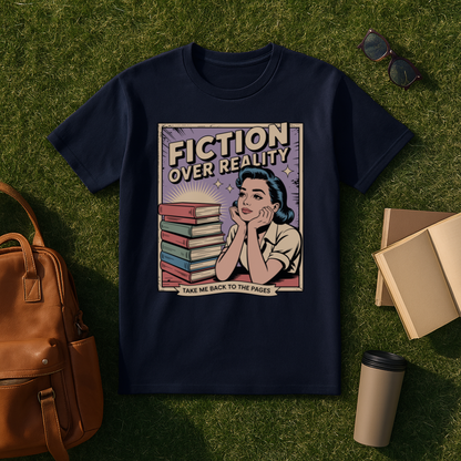 Fiction Over Reality Comic Book T-Shirt