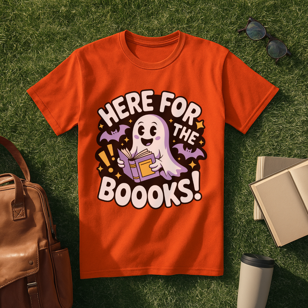 Here for the Boooks! T-Shirt