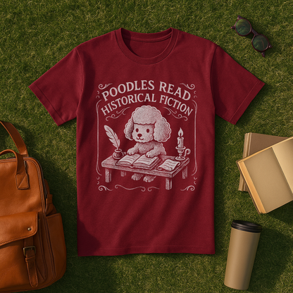 Historical Fiction Poodles T-Shirt